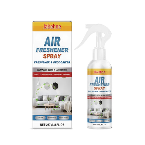 A single 237ml aerosol can of menthol air freshener spray against a plain background.