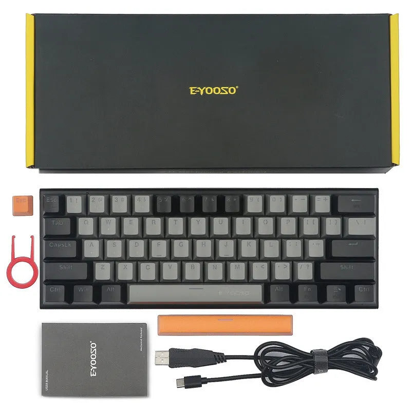 Z11 aluminium mechanical keyboard keycaps in two-colour design with RGB lighting