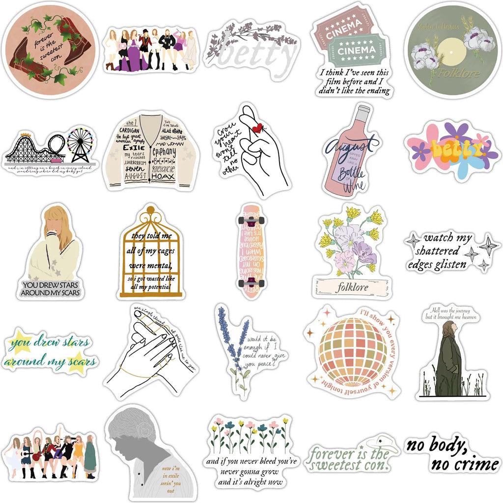 Waterproof graffiti colour cartoon stickers for luggage and notebook personalisation