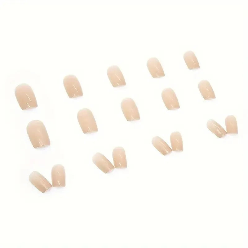 MY119 solid colour nail art set with 24 plastic pieces for complete manicure