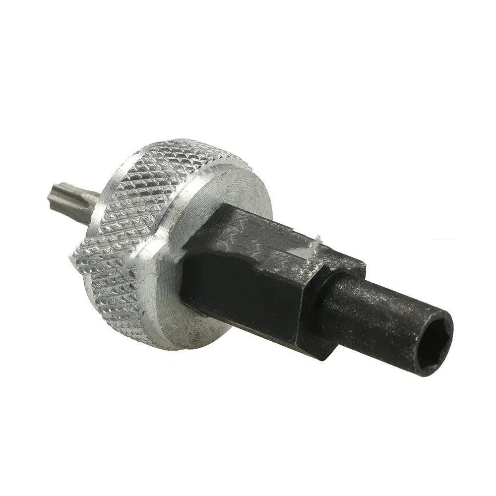 Carbon steel ignition module clamping wrench with knurled aluminium knobs for distributor repair