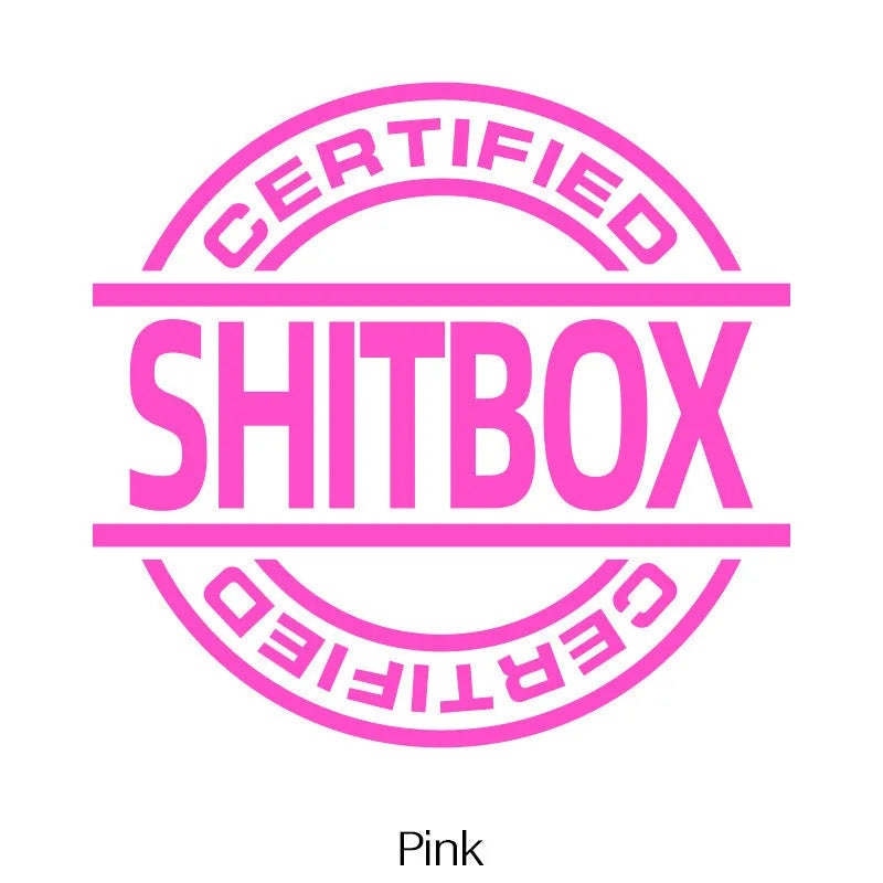 13x12cm creative vinyl car body sticker shown in multiple colour options on a vehicle door