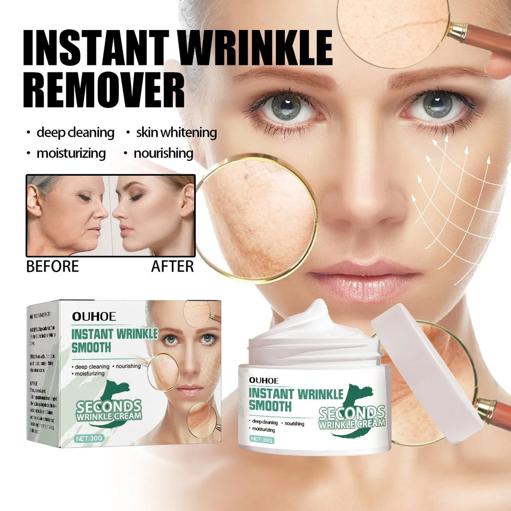 30g anti-ageing anti-wrinkle face cream jar for hydrating and fading wrinkles