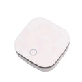 White USB-powered compact air purifier for car and small room use