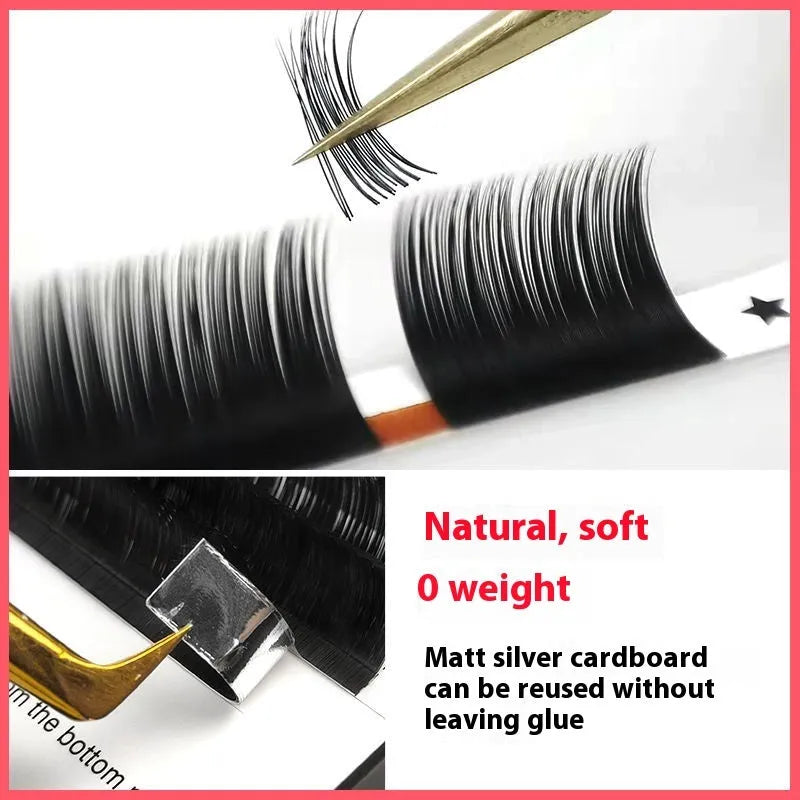 Dense 16-row false eyelashes made from mink hair in a matte round wool style on a clear strip.