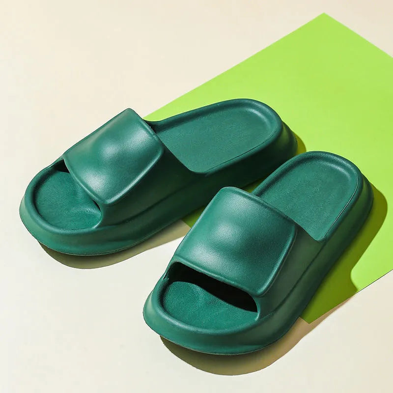 EVA flip flop slippers with thick 3.5cm sole in multiple colour options