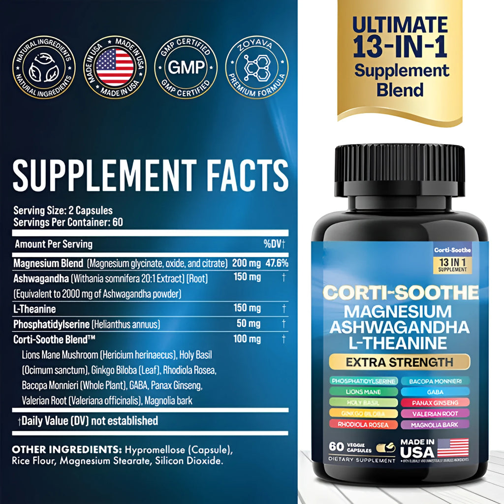 Bottle of South African Drunken Eggplant Magnesium dietary supplement capsules, 60 count.