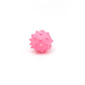 Bright coloured spiked dog toy balls with paw print dimples, 2 inches diameter