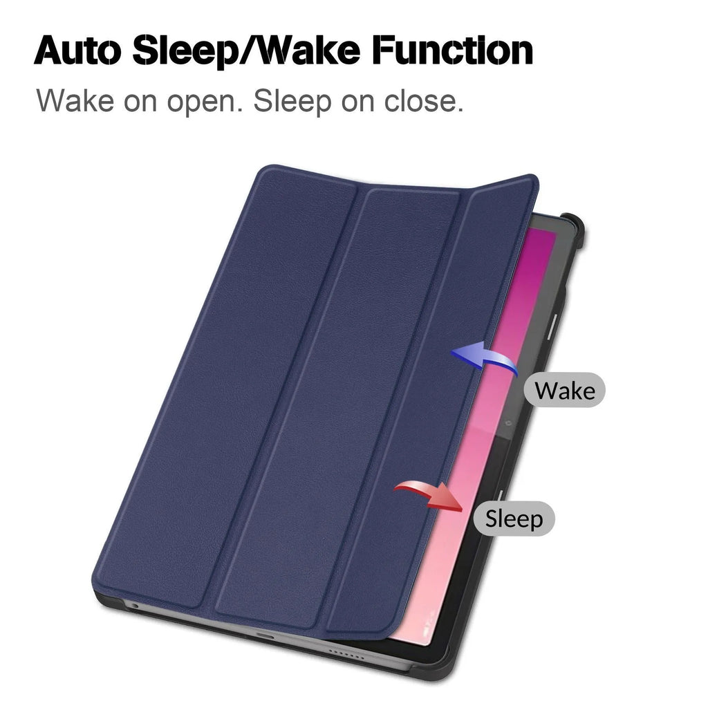 Lenovo Tab P12 tablet protective case with three-fold stand in multiple colour options