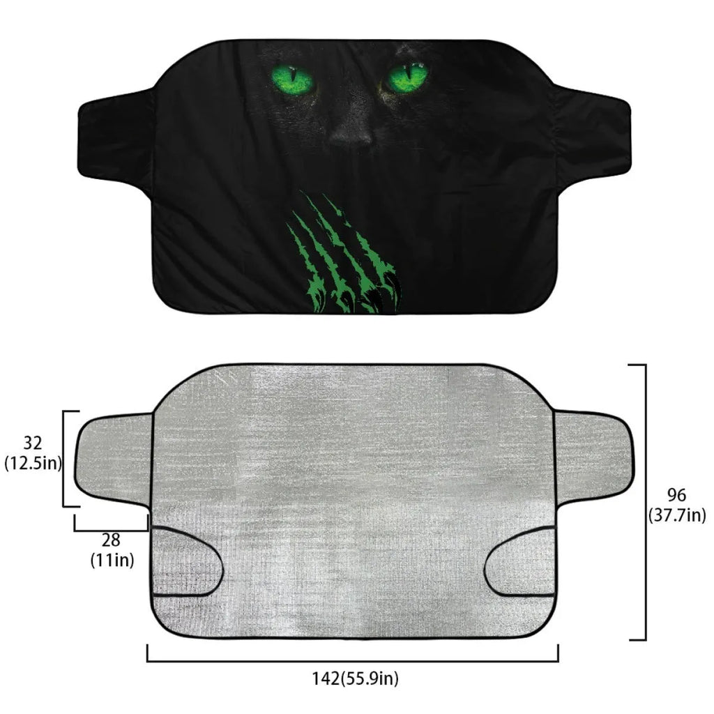 Car snow protection front gear cover in size Dog 130 70 with lanyard straps