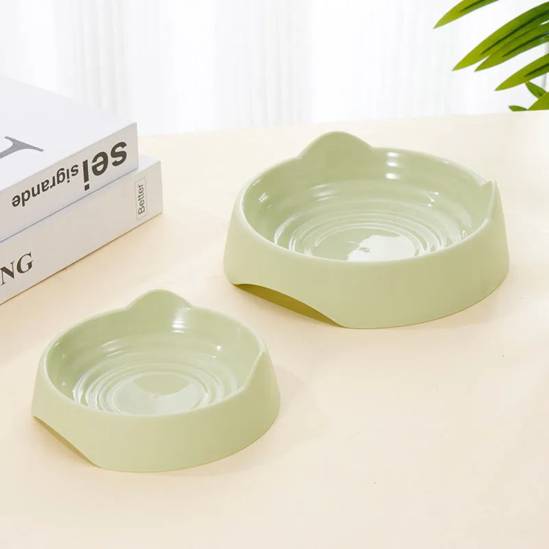 Blue ceramic dog slow feeder bowl with a 4-cup puzzle maze design for small or large breeds