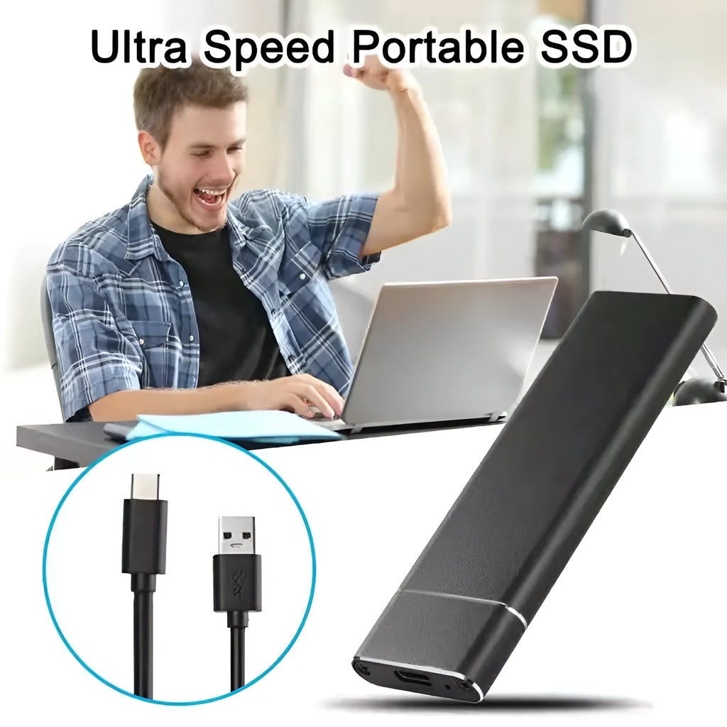 6TB ultra-thin metal external mobile hard disk in five colour options