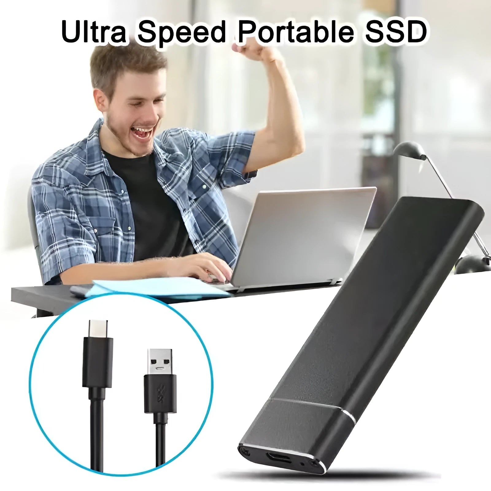 6TB ultra-thin metal external mobile hard disk in five colour options