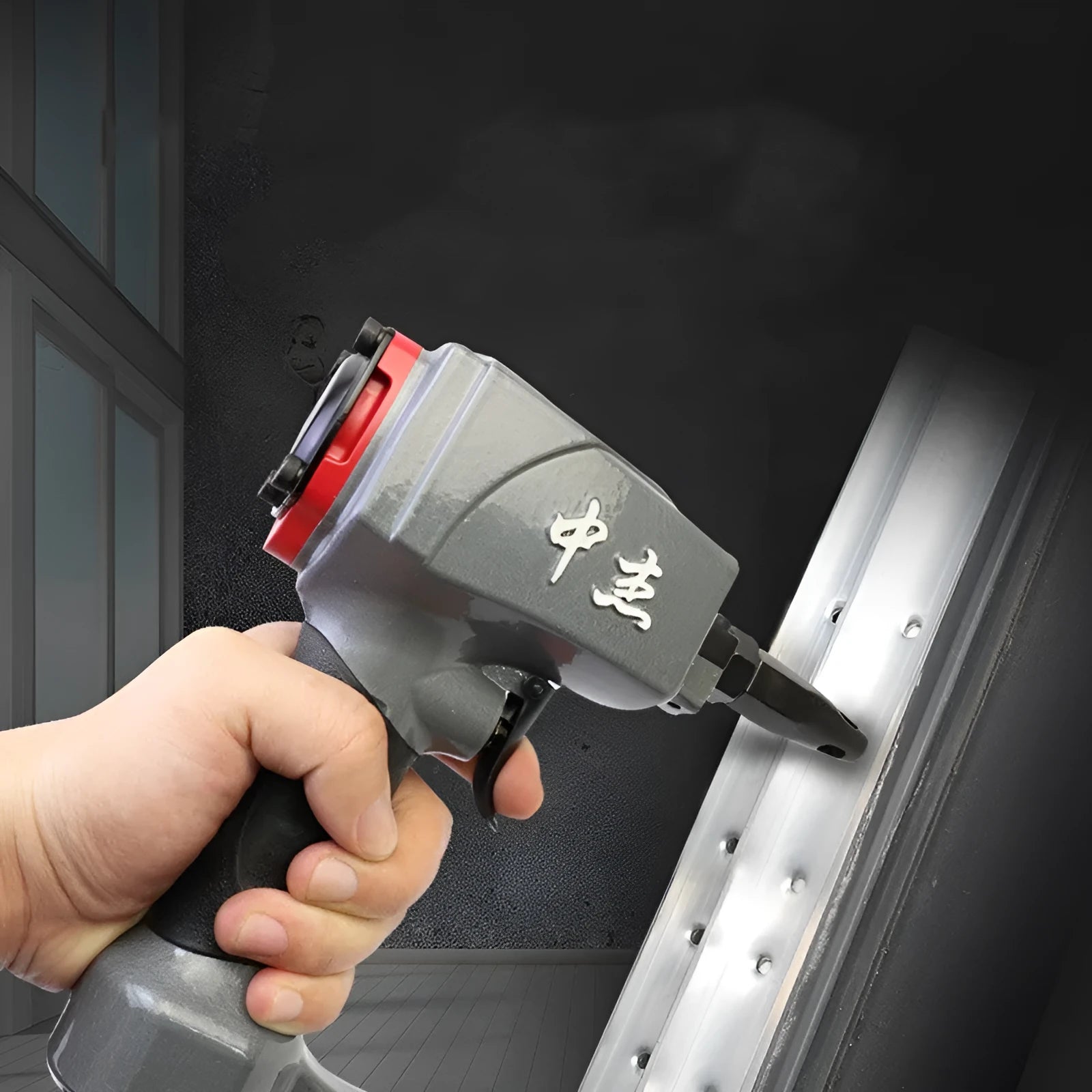DK30 pneumatic metal sheet punching nail gun for leather and fabric riveting