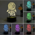 Black base dream catcher night light with colourful LED effects and remote control