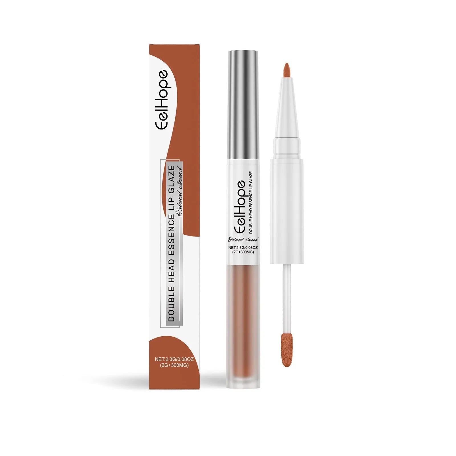 Double-headed lip liner and lacquer pen shown in three colour options: Fragrant Attack, Black Coffee Truffle, Oat Almond.
