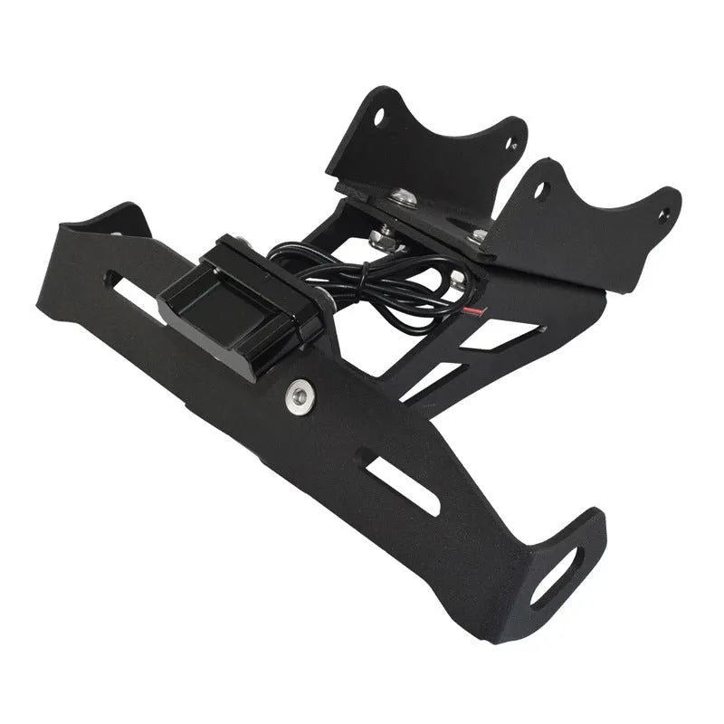 Black aluminium alloy Honda motorcycle rear license plate holder with fixed mounting bracket