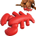 Red nylon dog chew toy for aggressive chewers measuring 170mm long