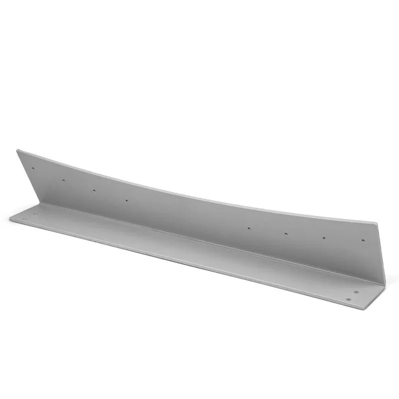 Adjustable golf putter trajectory balance simulator with PVC construction on a flat indoor surface.