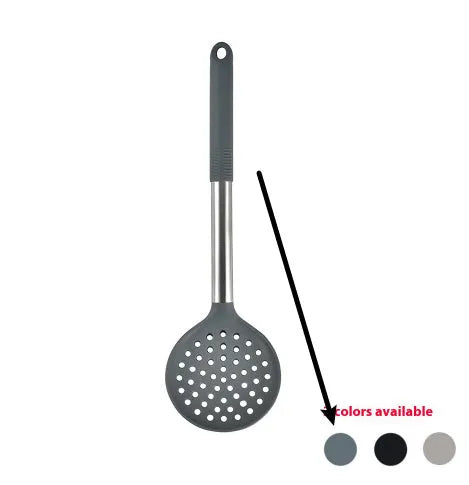 12 piece silicone kitchenware set with rotating storage bucket including spatula, ladle, spoon and cooking utensils