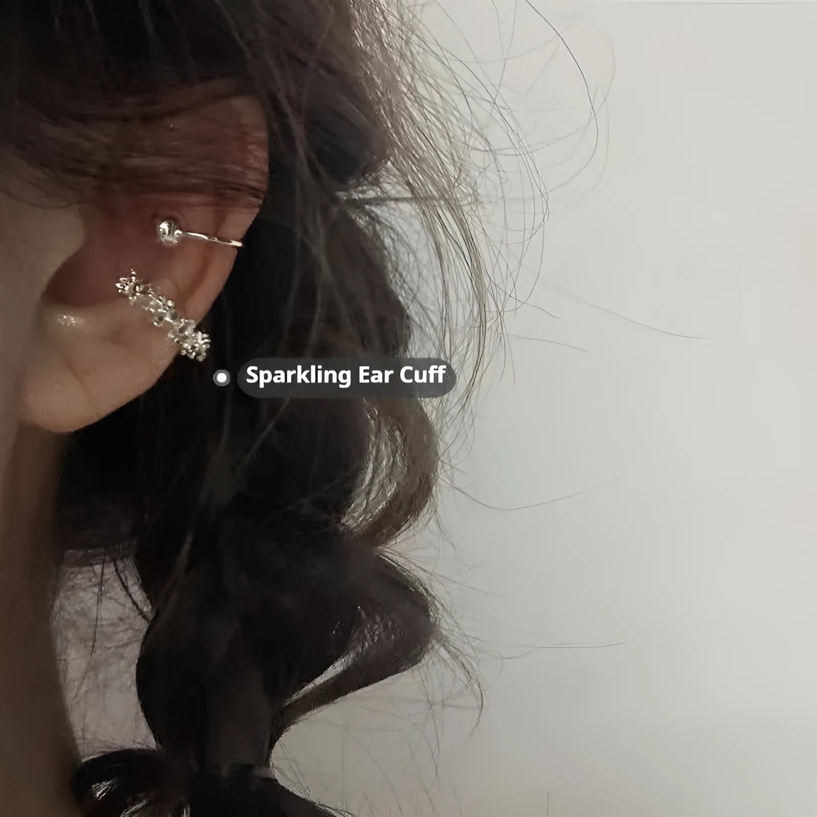 Women's irregular geometric frosty style ear clip earrings in alloy with clip fitting