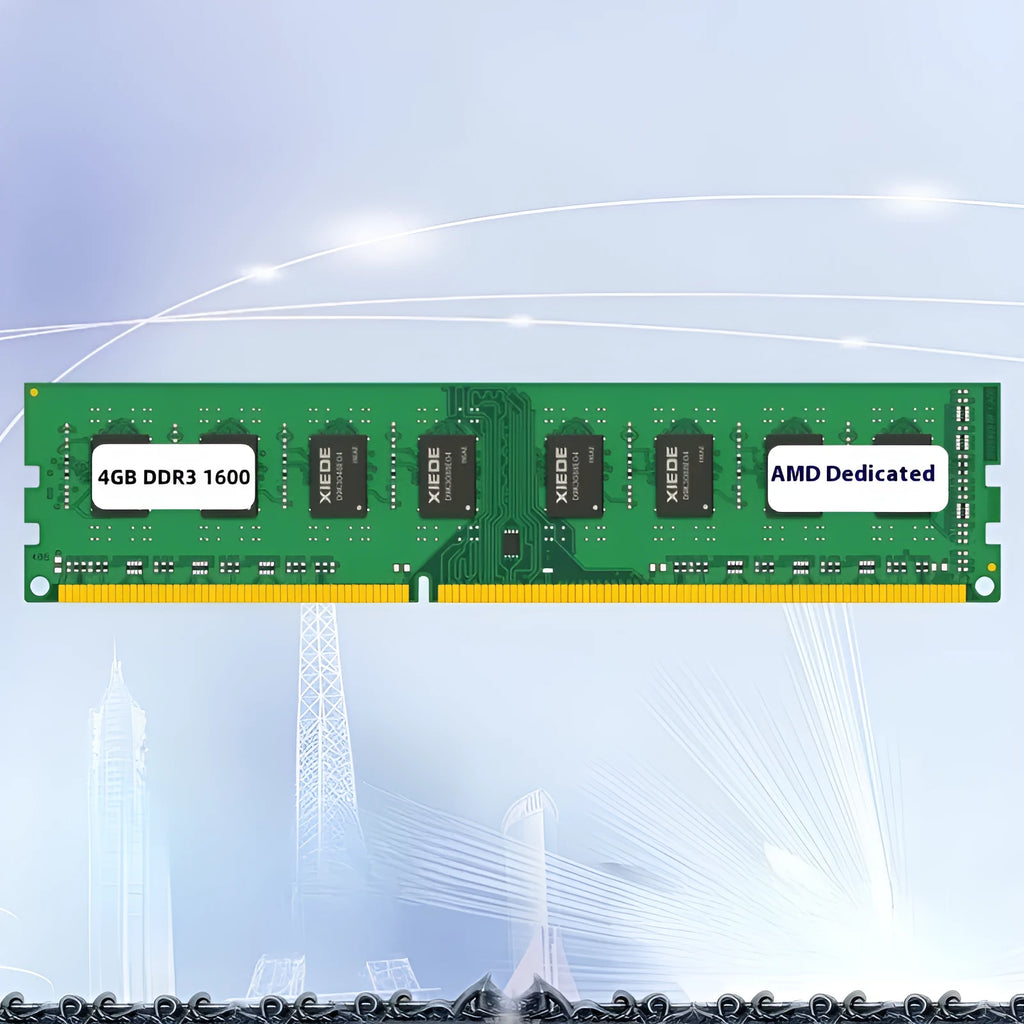 Desktop DDR3 4GB 1600MHz memory module for AMD computer upgrades
