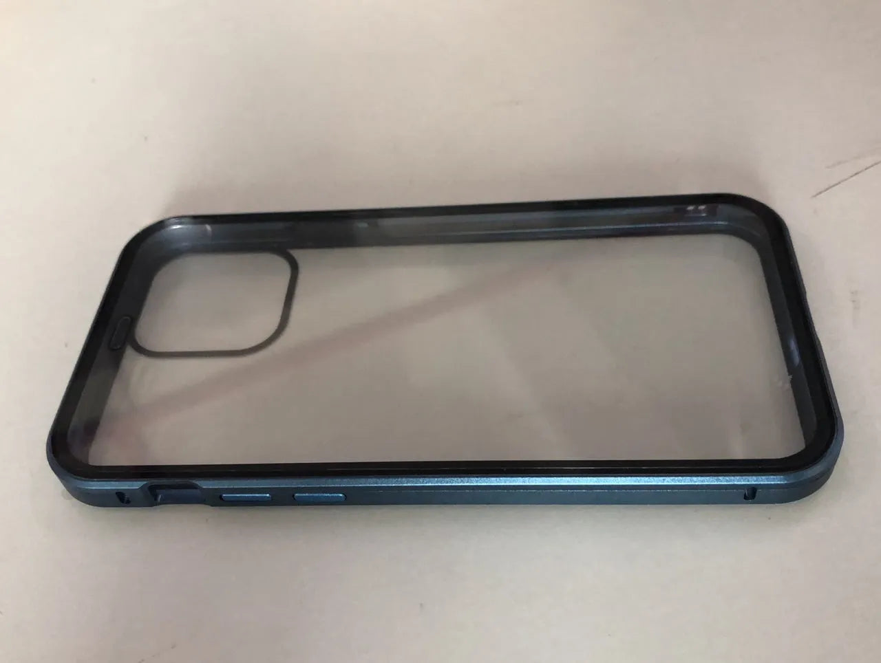 Tempered glass clamshell anti-spy phone case in multiple colours for iPhone models