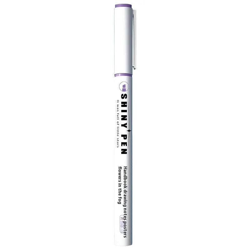 Sparkling Star River set of four glitter highlighter pens with six colour options in a box.