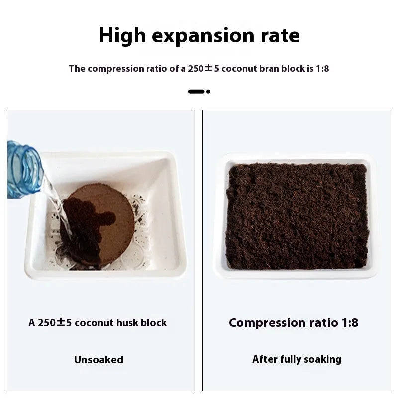 Nutrient soil planting blocks in various sizes for vegetable seed sowing and seedling cultivation