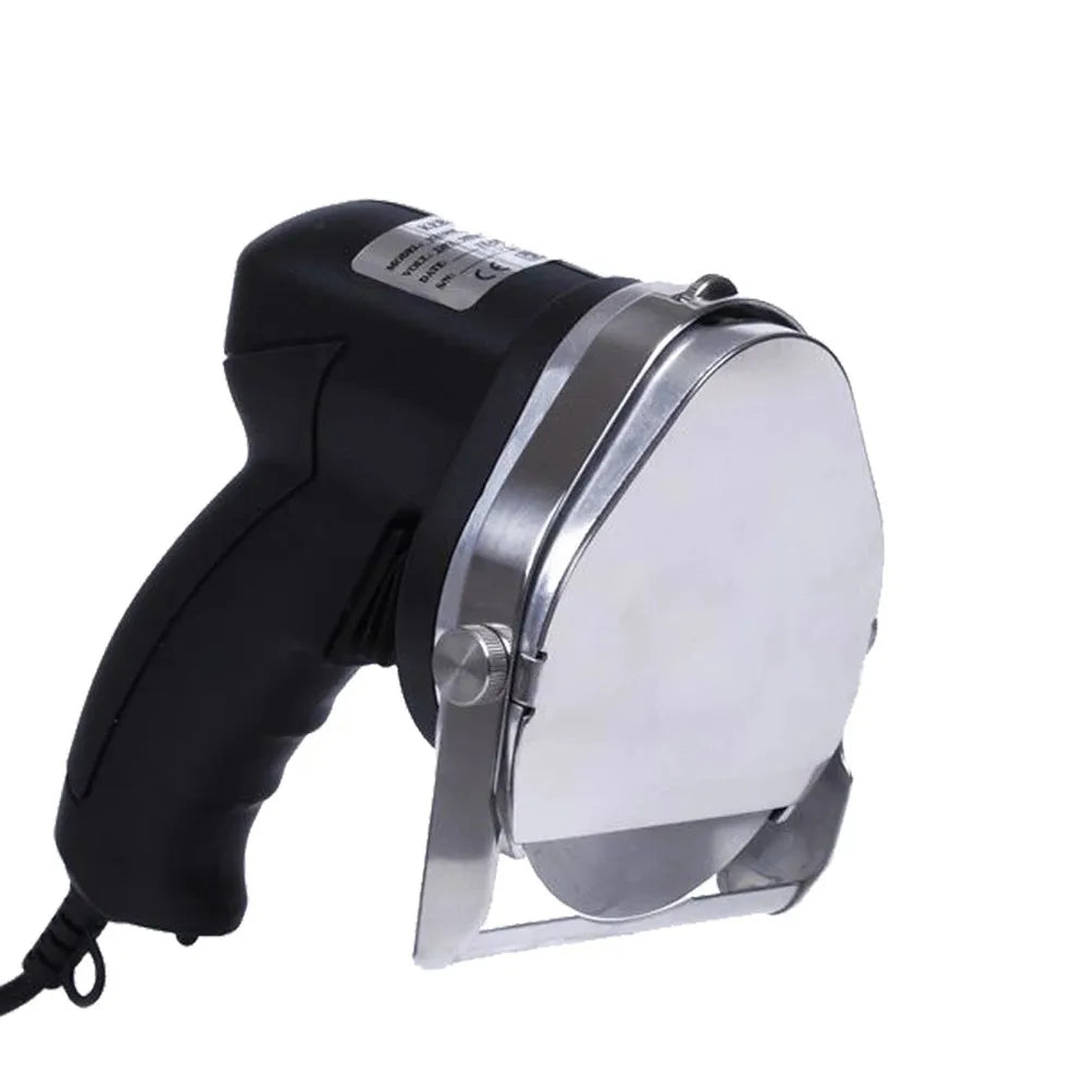 Black KS-100E model electric meat cleaver for barbecue machines with EU plug.