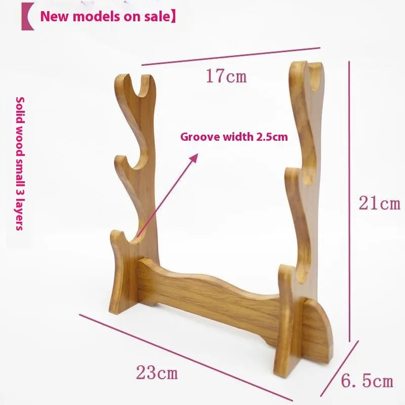 Handmade Chinese style wooden wall bracket available in one, two, three, or four layer options.