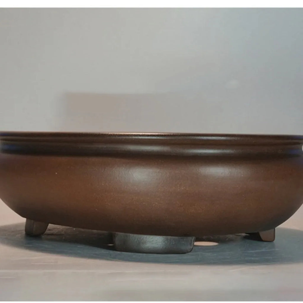 Purple sand handmade classical style flowerpot for indoor desktop gardening
