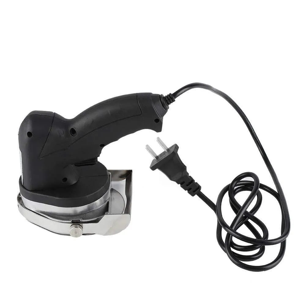Black KS-100E model electric meat cleaver for barbecue machines with EU plug.