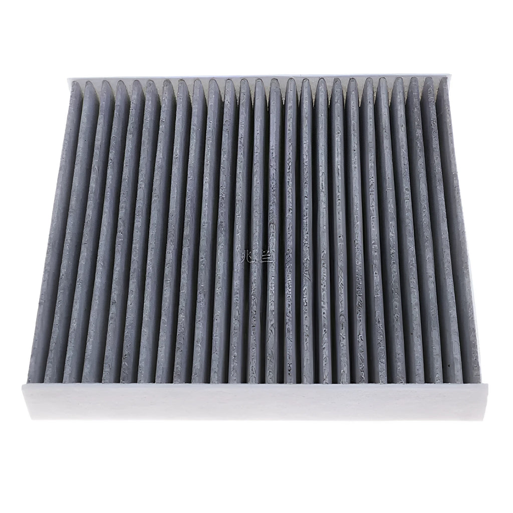 Grey Geely car air conditioning filter element measuring 215mm by 210mm by 30mm