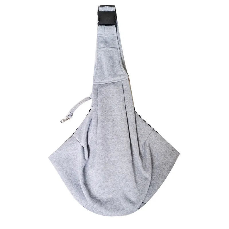 Soft polyester dog carrier bag with adjustable shoulder strap for pets under 7.5kg