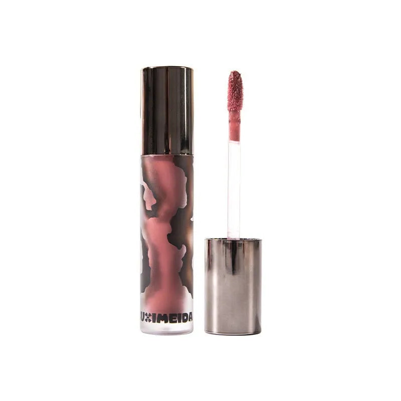 Lava Secret Matte Lip Mud Lipstick in five colours: Orange Brown Coffee, Cool Gray, Cinnamon Coffee, Jujube Red, Smoked Purple.