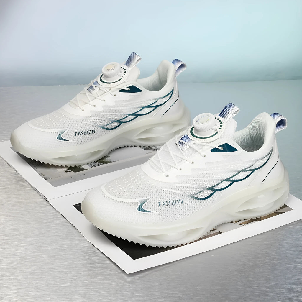 Casual running shoes with mesh lining and rubber sole in sky blue colour option