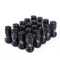 Aluminium alloy wheel hub nut with flat head design in selected colour option