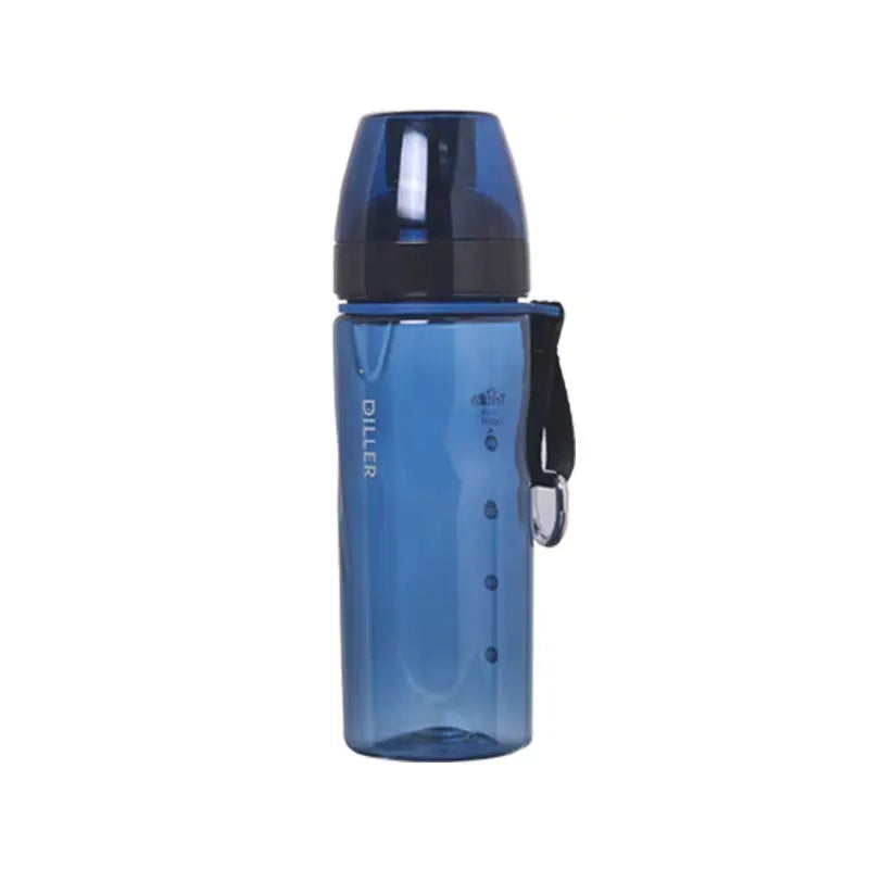 Chinese style portable water cup with tea compartment in blue, red, black or grey colours