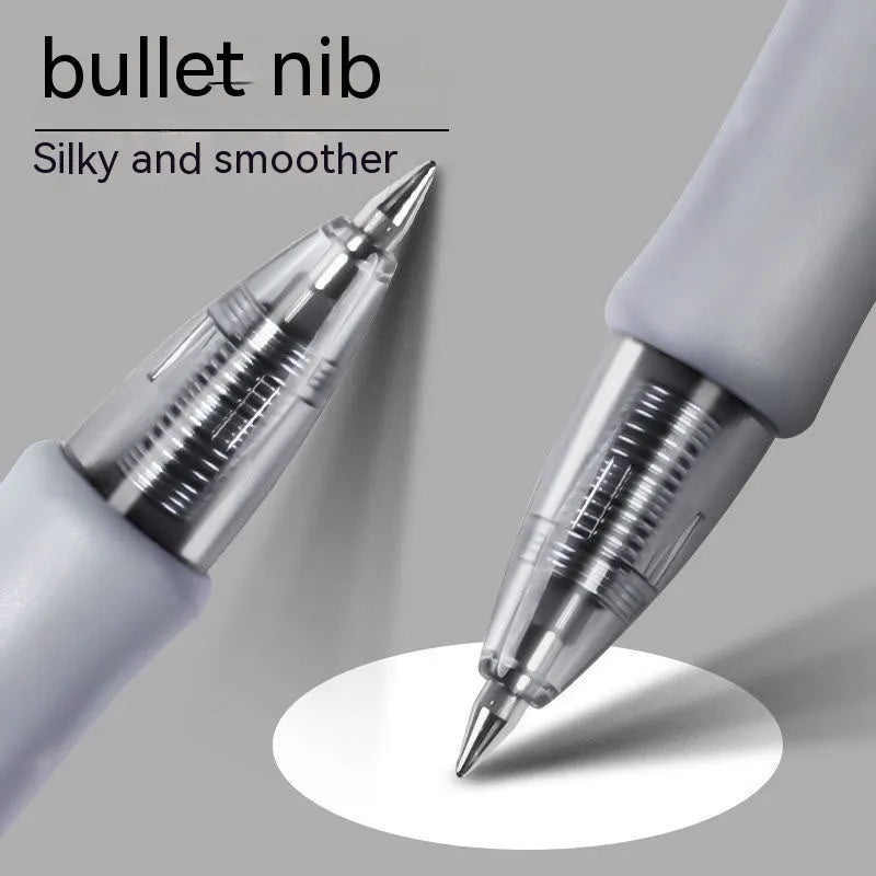 Black, blue and red 0.5mm gel pen with plastic construction for office and writing use