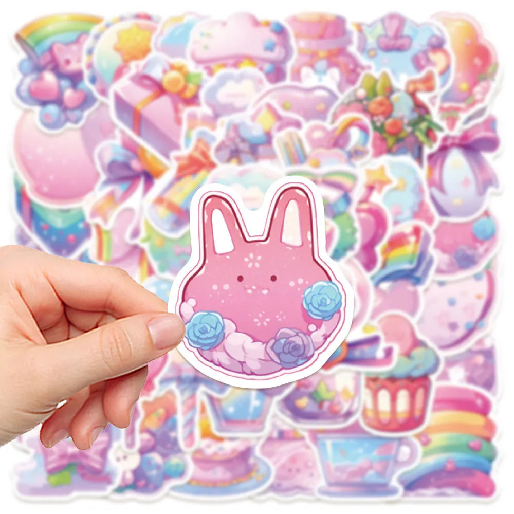 Fresh candy small object waterproof stickers for hand account decoration measuring 4-7cm