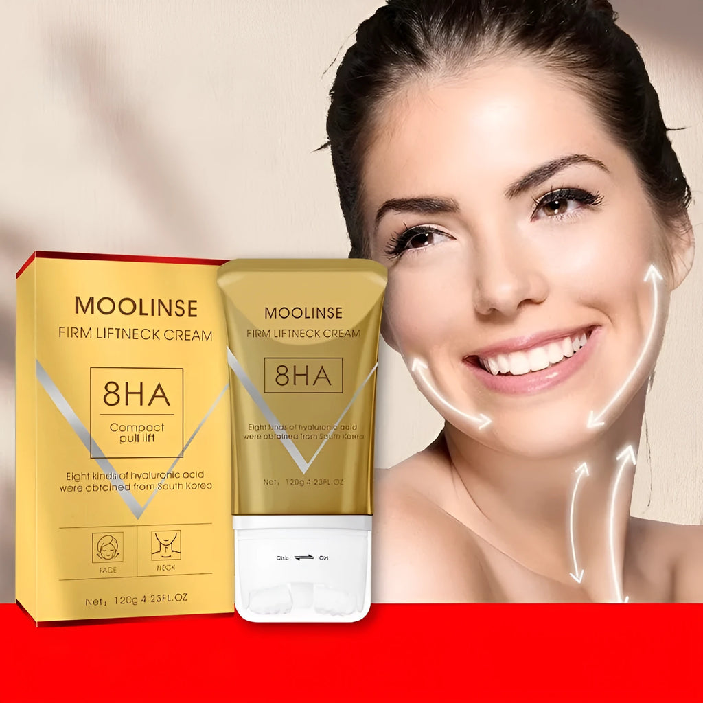 Neck Roller Cream moisturiser for dry skin in medium sample size packaging