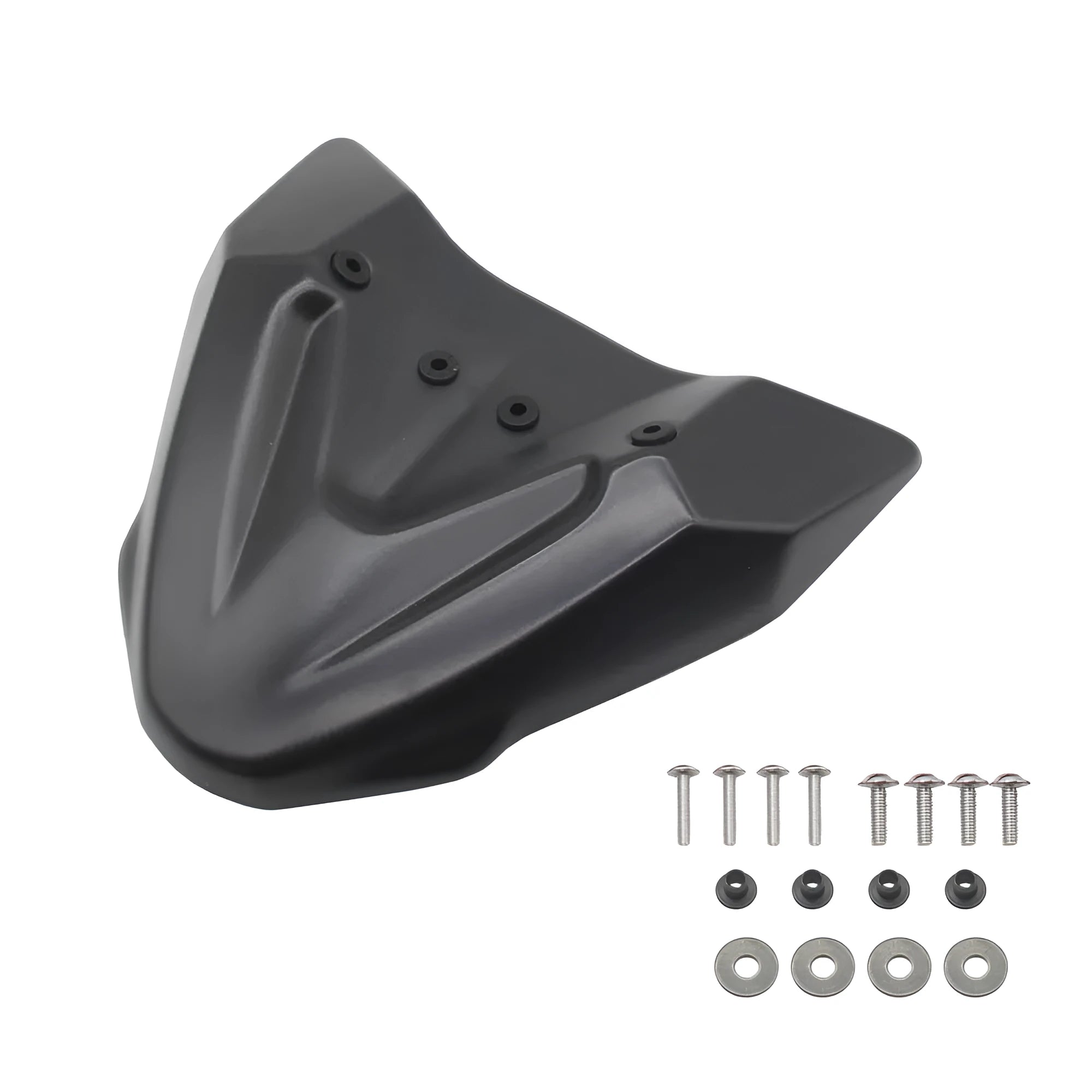 Black ABS fixed wind front wing for KTM 390 Adventure and 790 Adventure motorcycles 2019-2021