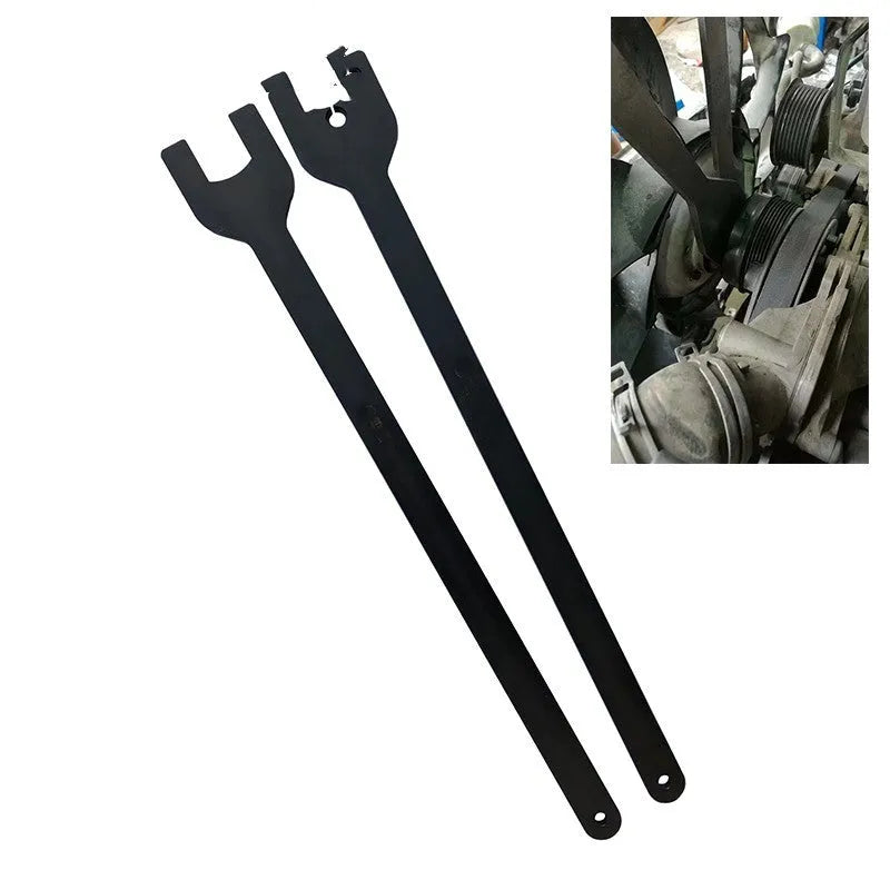 Land Rover fan wrench set with 36mm and 40mm alloy steel spanners for coupler adjustment