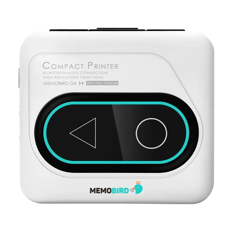 Pocket-sized Bluetooth thermal mini printer in avocado green for mobile phone photo and text printing