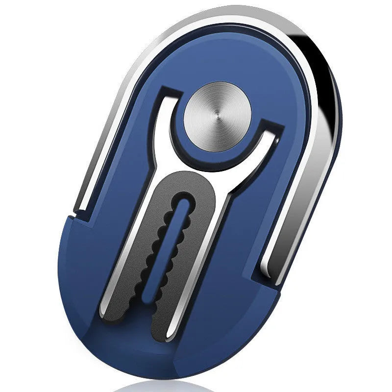 Universal car phone holder mounted on a dashboard, showing a smartphone securely clipped in and angled for viewing.