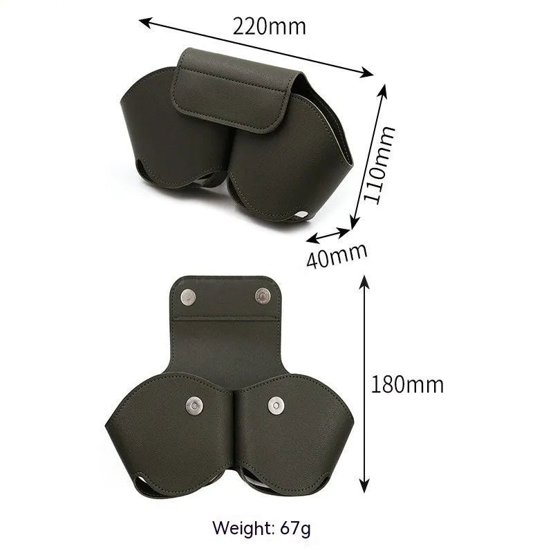 AirPods Max headphone protective case in PU leather, shown in multiple colour options.