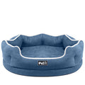 Removable pet bed mattress in grey cloth with tear and bite resistant fabric for cats and dogs S size