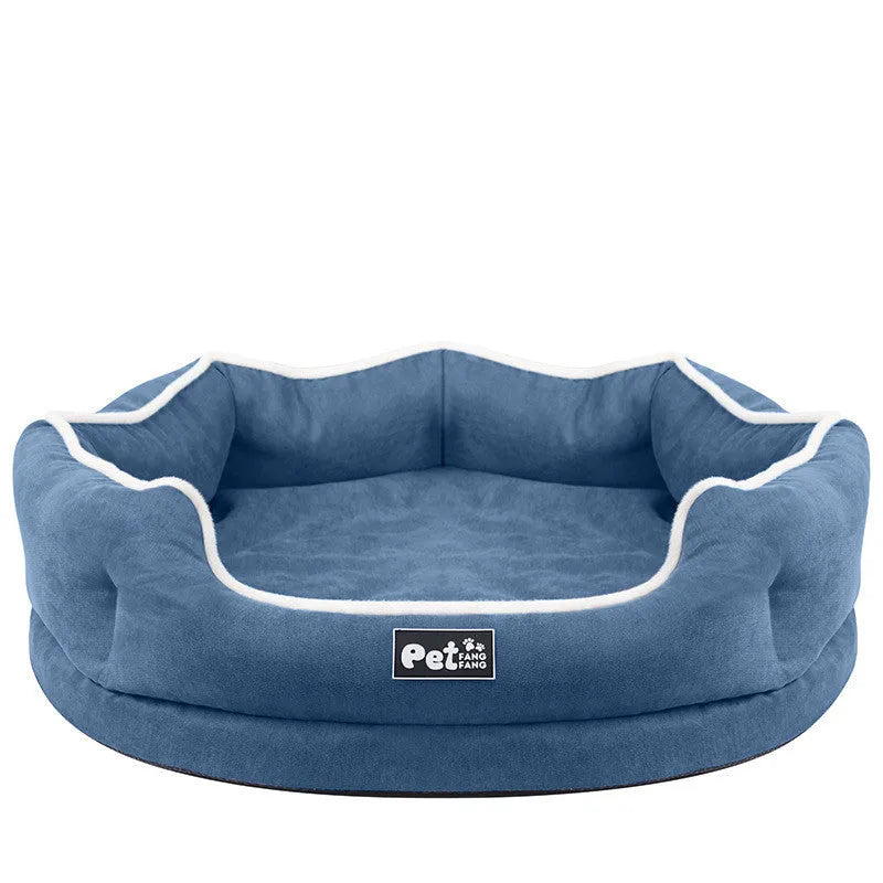 Removable pet bed mattress in grey cloth with tear and bite resistant fabric for cats and dogs S size