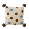 Cartoon anime sofa cushion pillow with cute animal design in blue colour, 45x45cm size